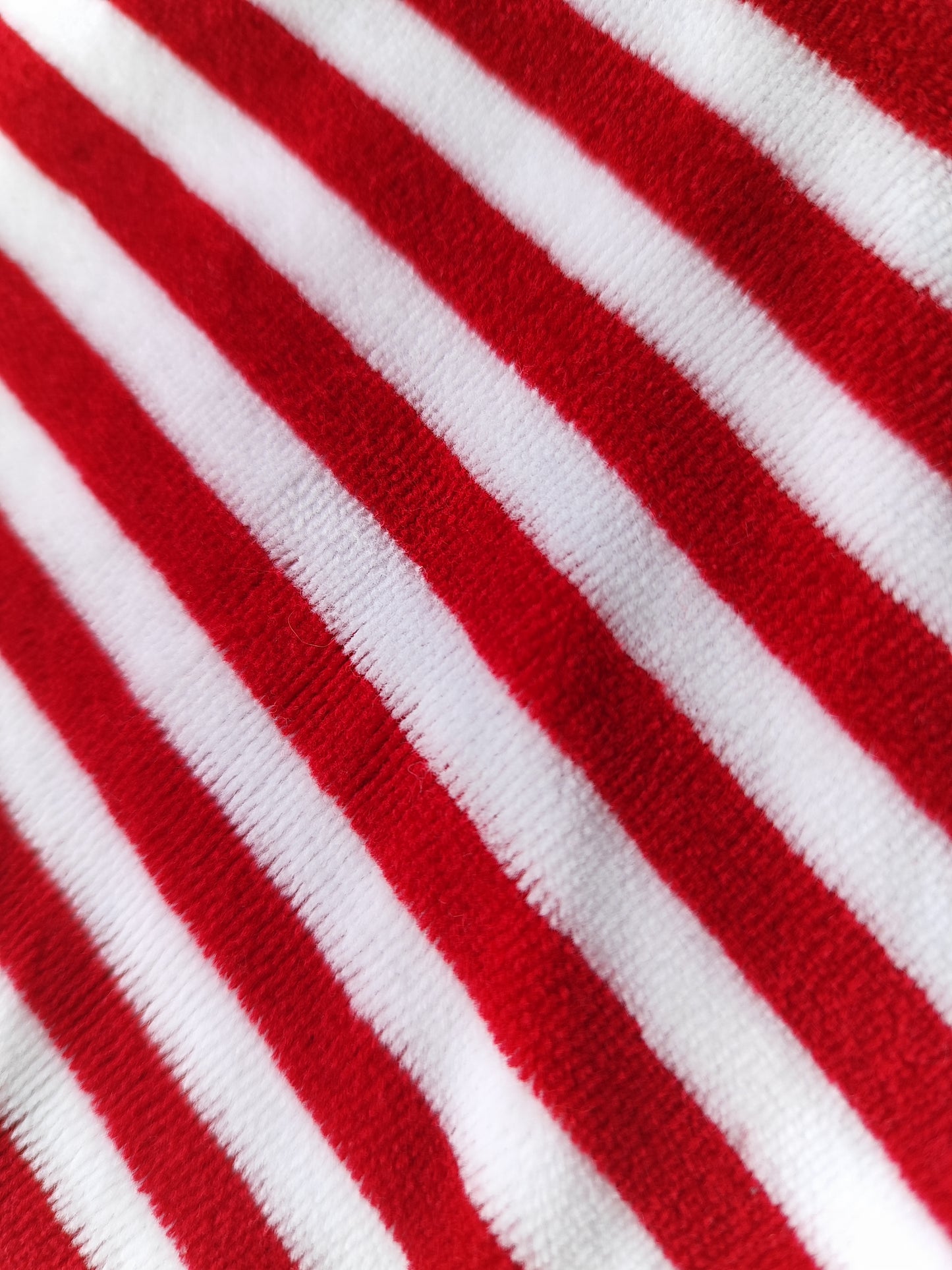 Red and White Striped Penguin Onesie