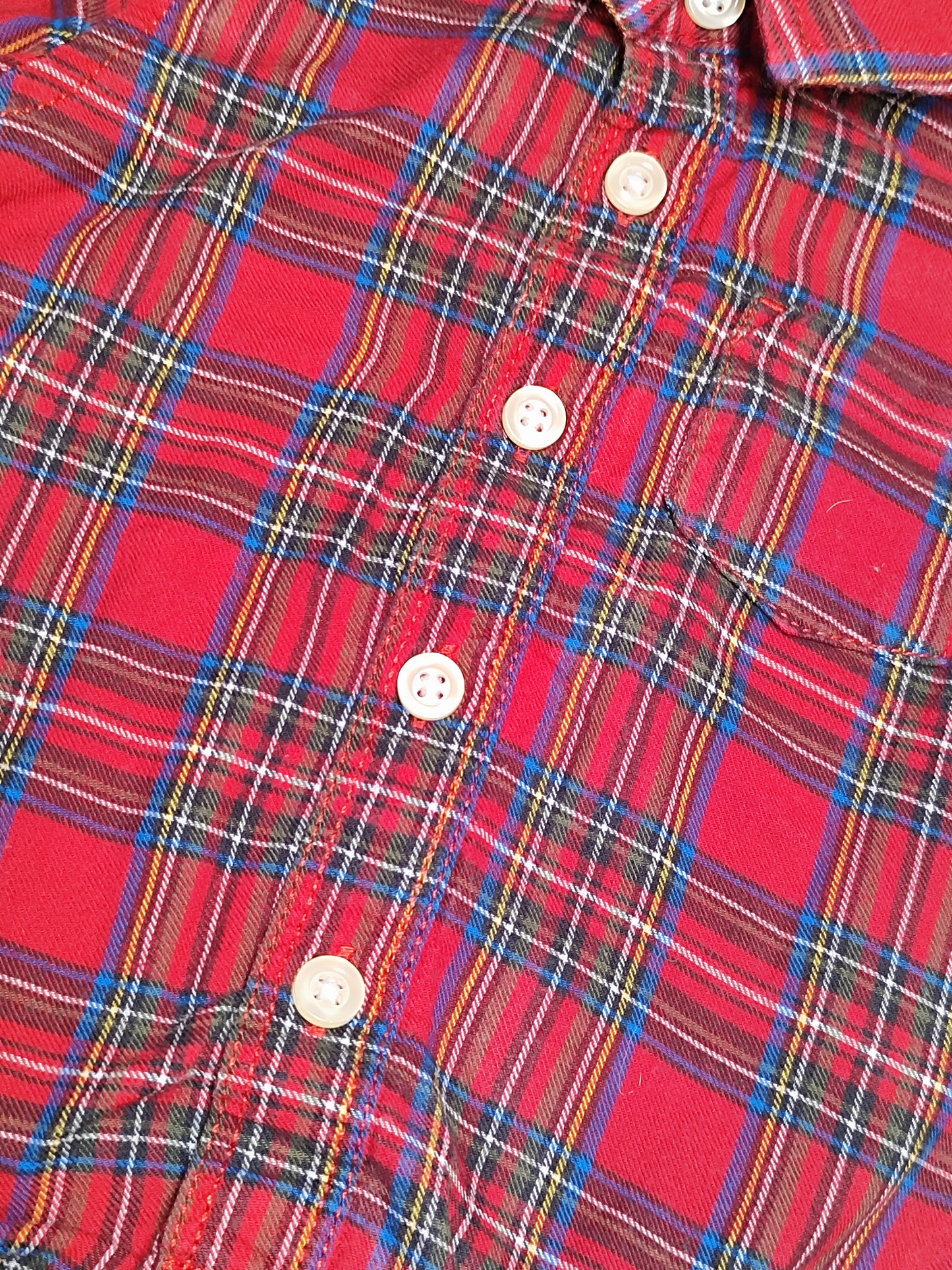 GAP Checkered Shirt Style Bodysuit