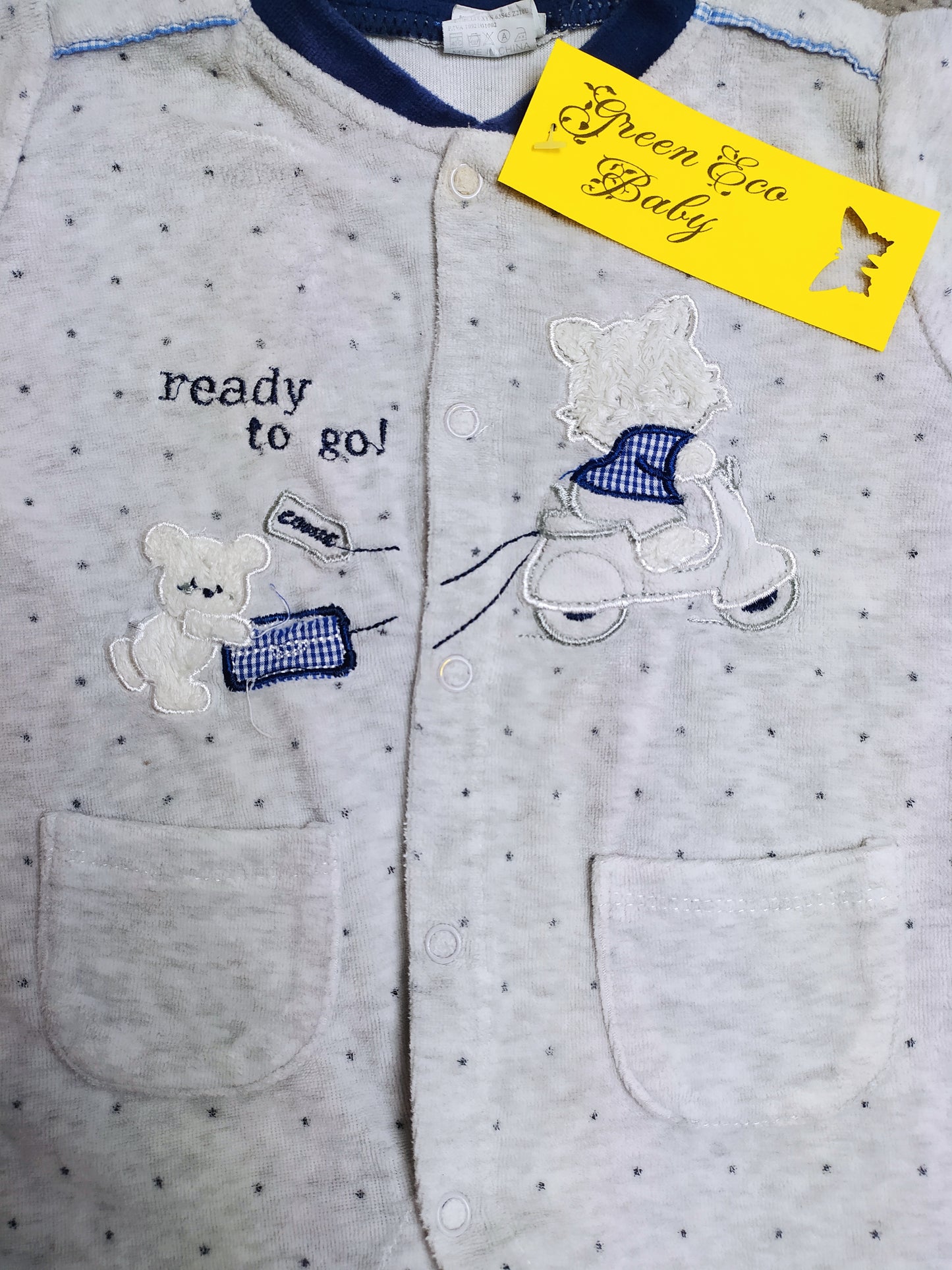 Chenille Onesie - Mono Star