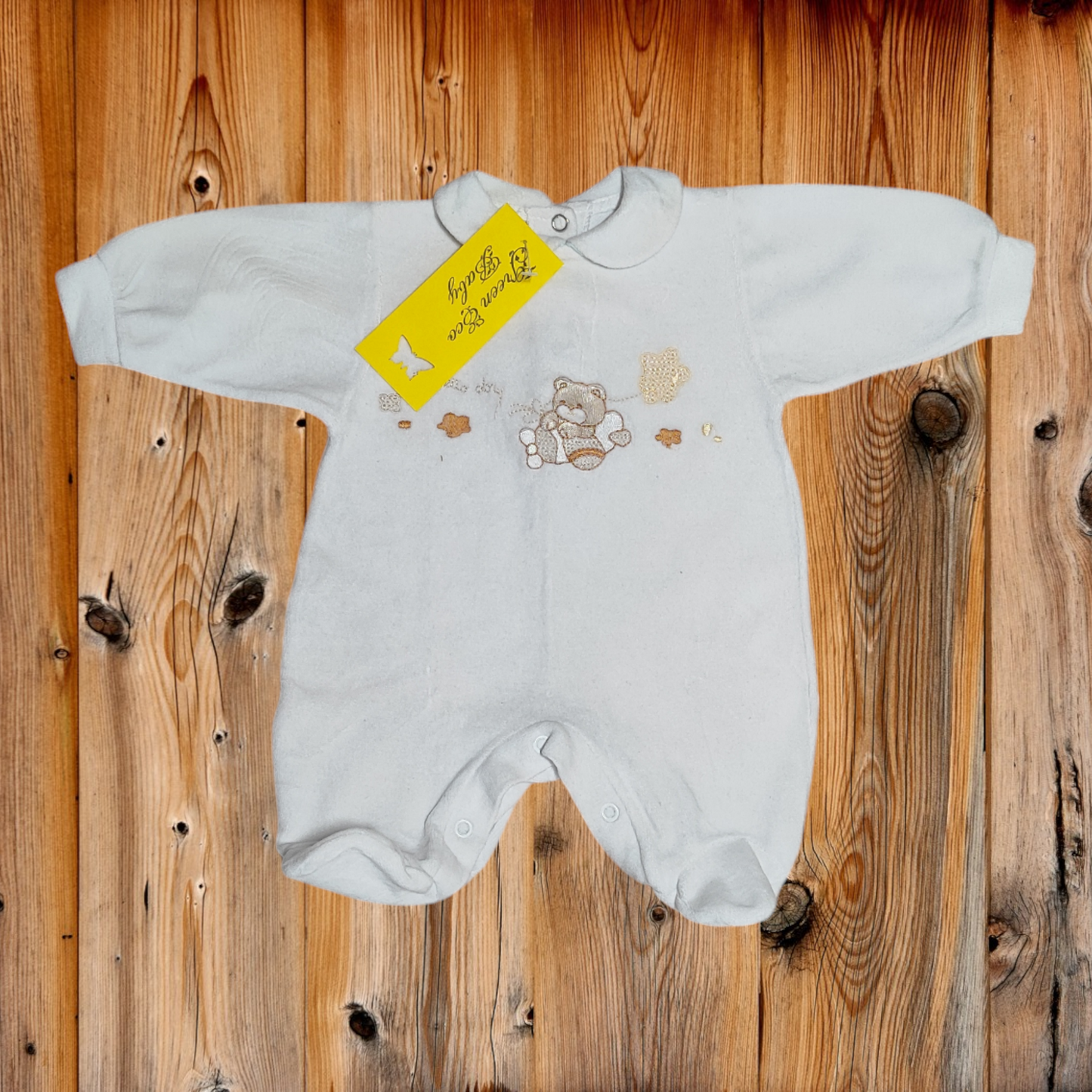 Blue Chenille Onesie