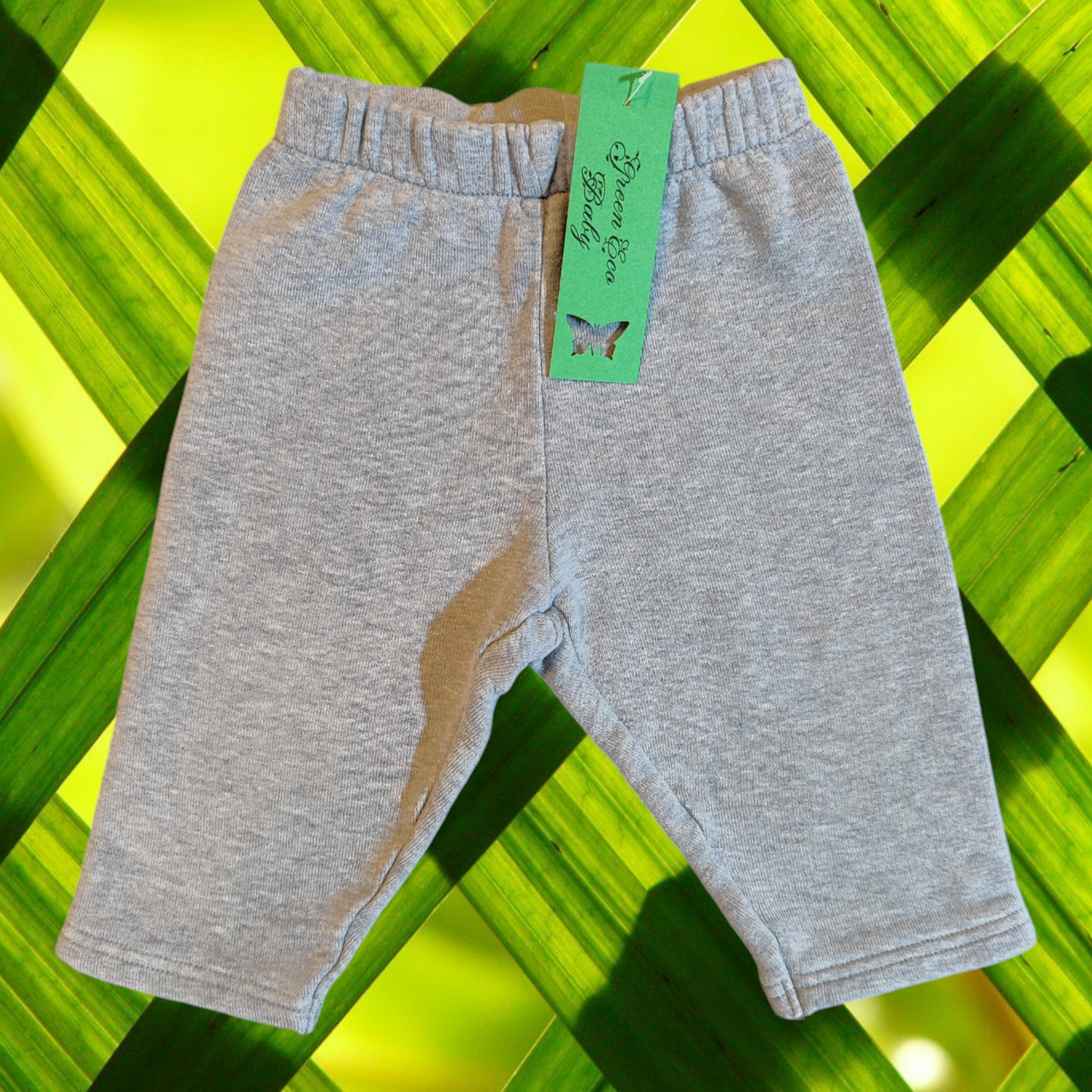 Long Grey Cotton Sweatpants