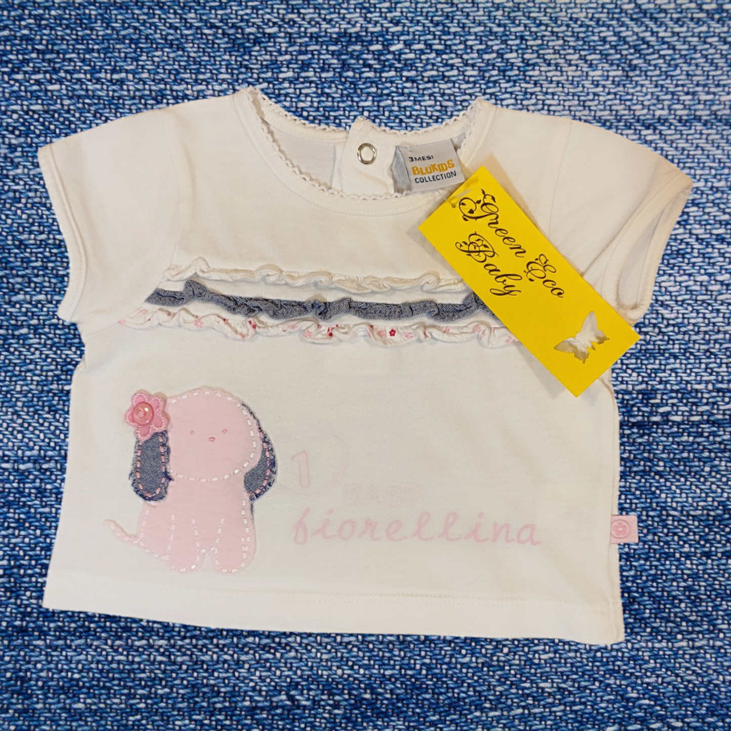 Maglietta a Maniche Corte in Cotone - Blukids