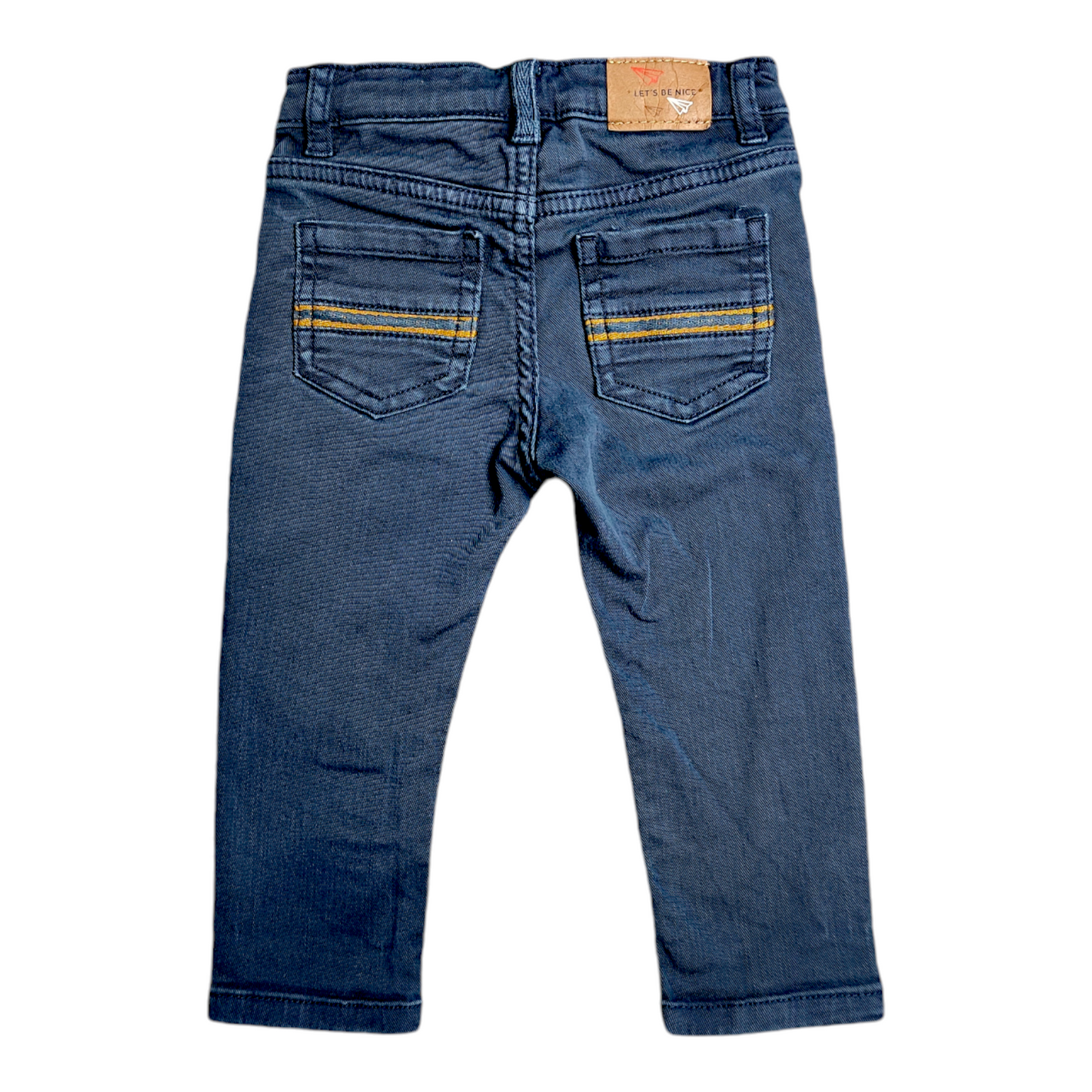 Long cotton jeans-like trousers - Mayoral