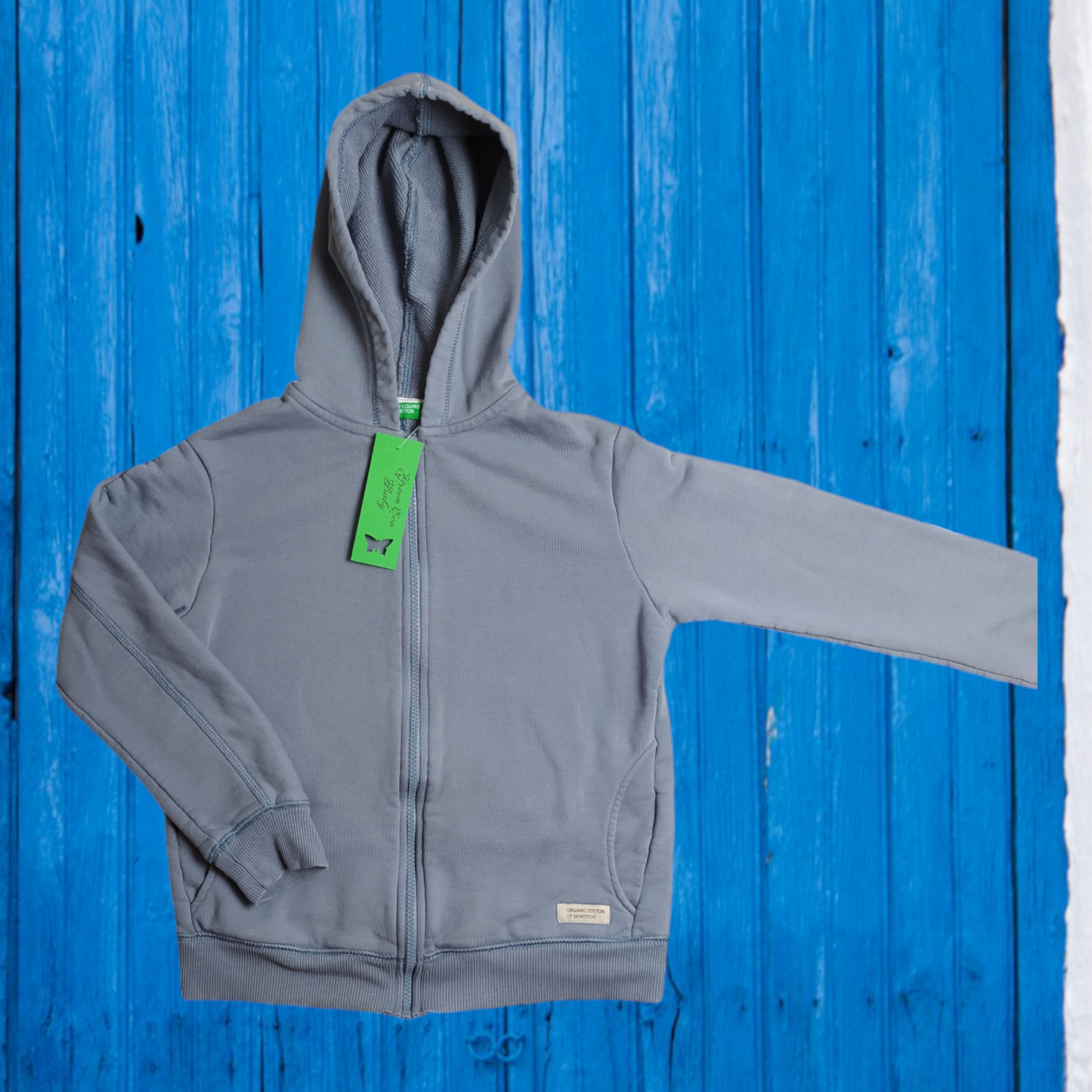 Felpa con cappuccio in cotone biologico - Benetton