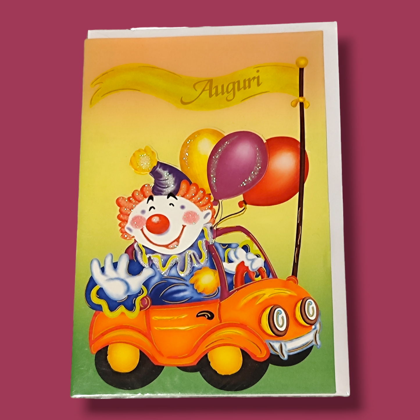 Clown greeting card