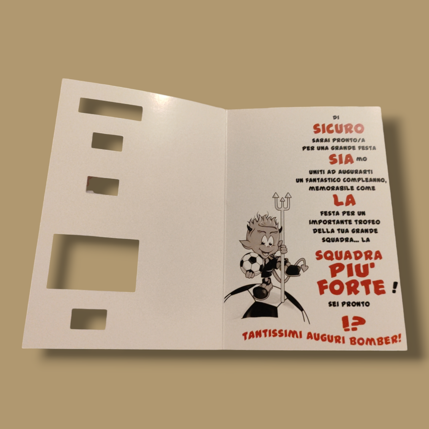 Greeting Card - Rossonero