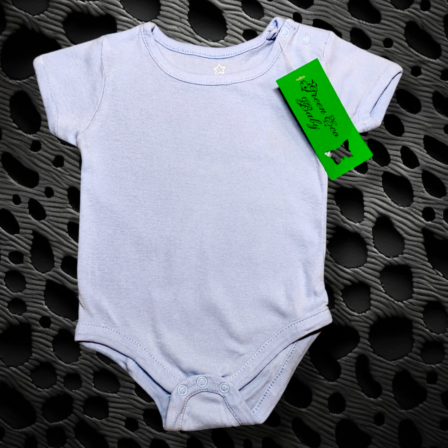 Short Sleeve Bodysuit - Blue Kids