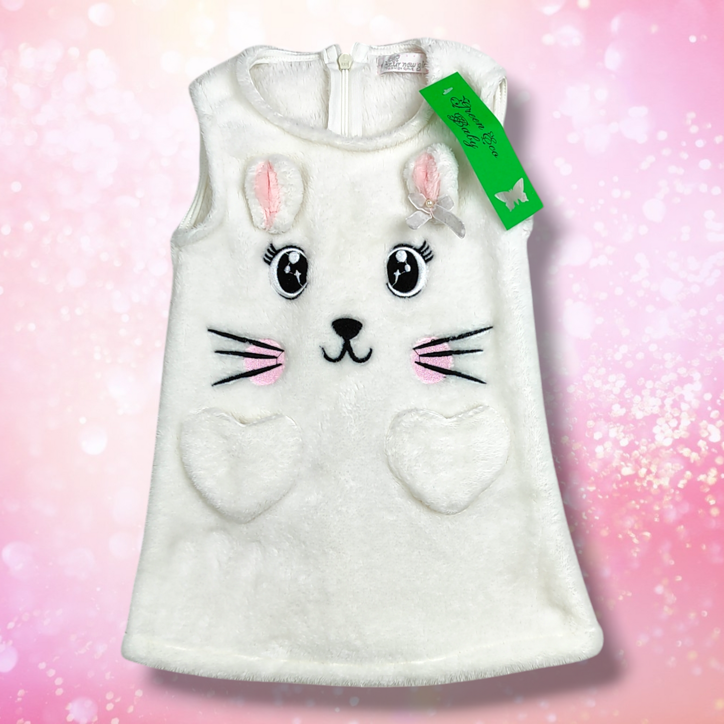 Soft Polyester and Cotton Dress - Azur New Girl