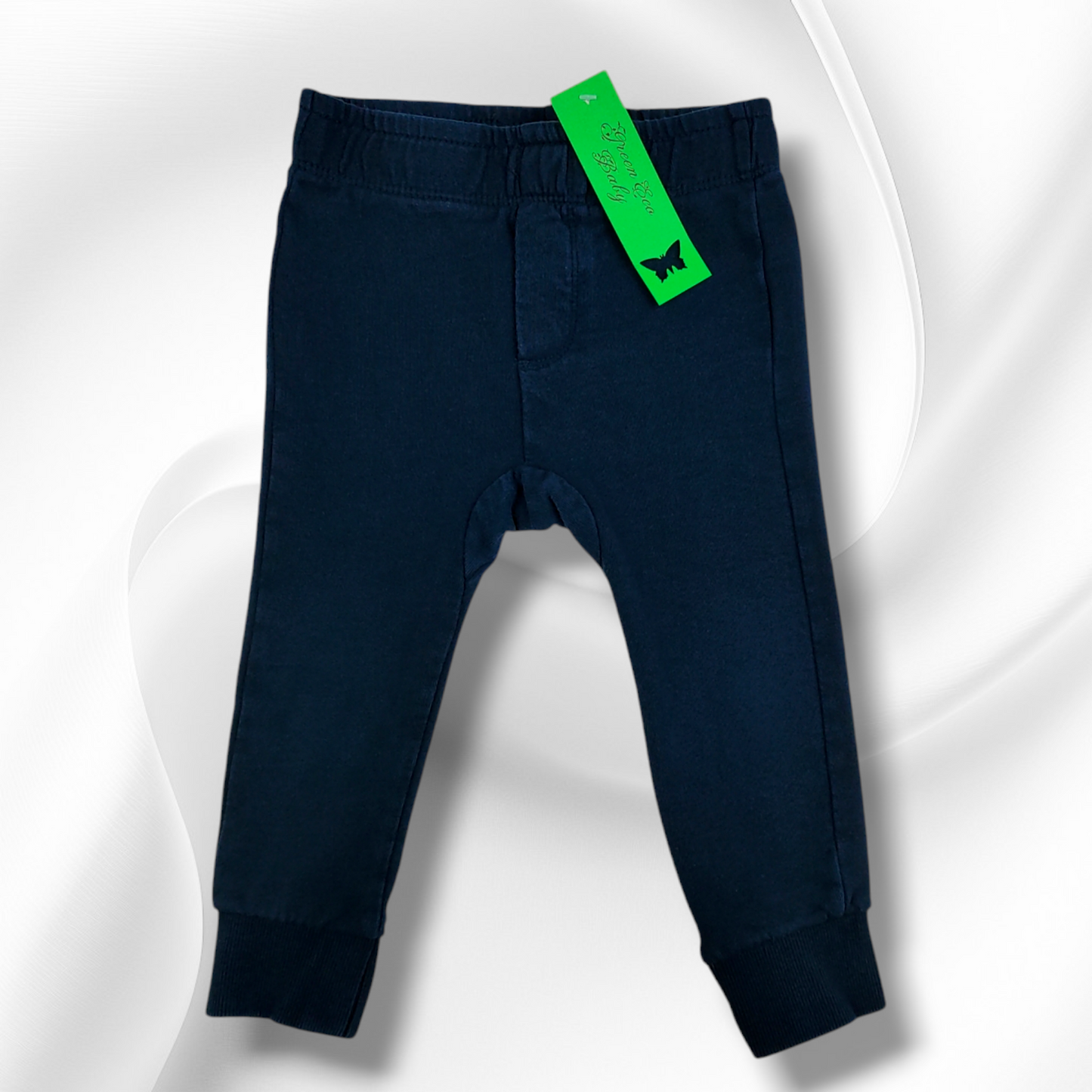 Long Cotton Pants - Blue Kids