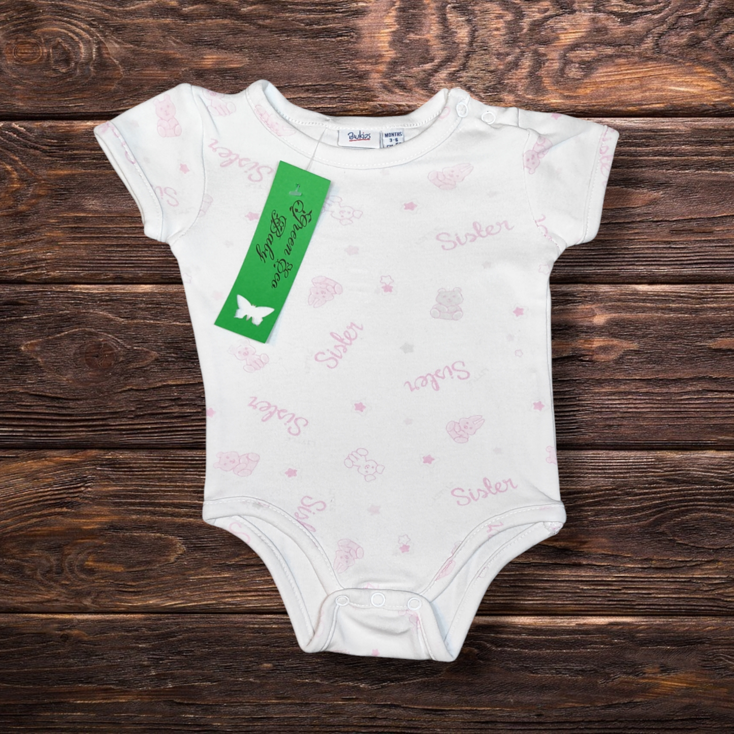 Short Sleeve Bodysuit - Blue Kids