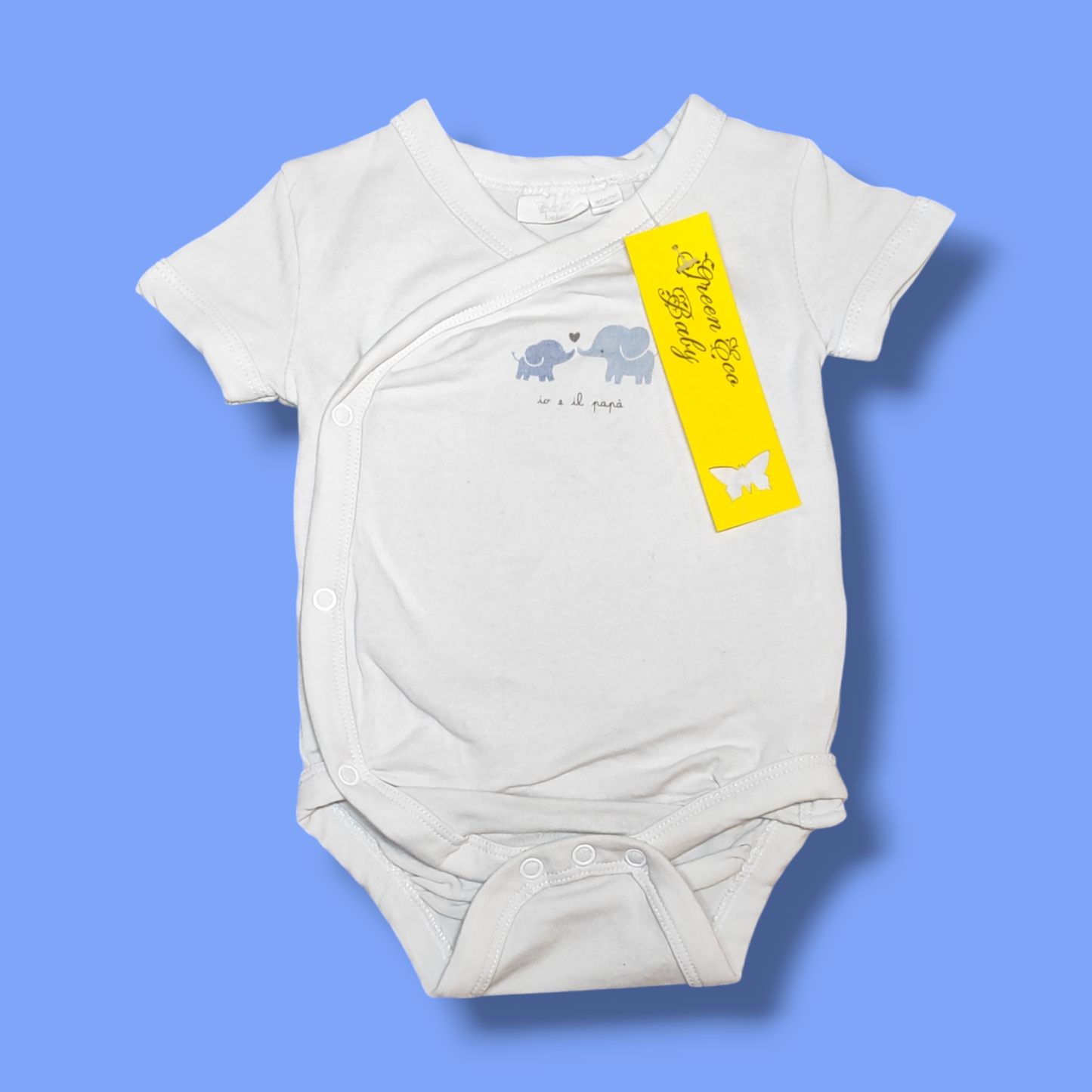Short Sleeve Bodysuit - Blue Kids
