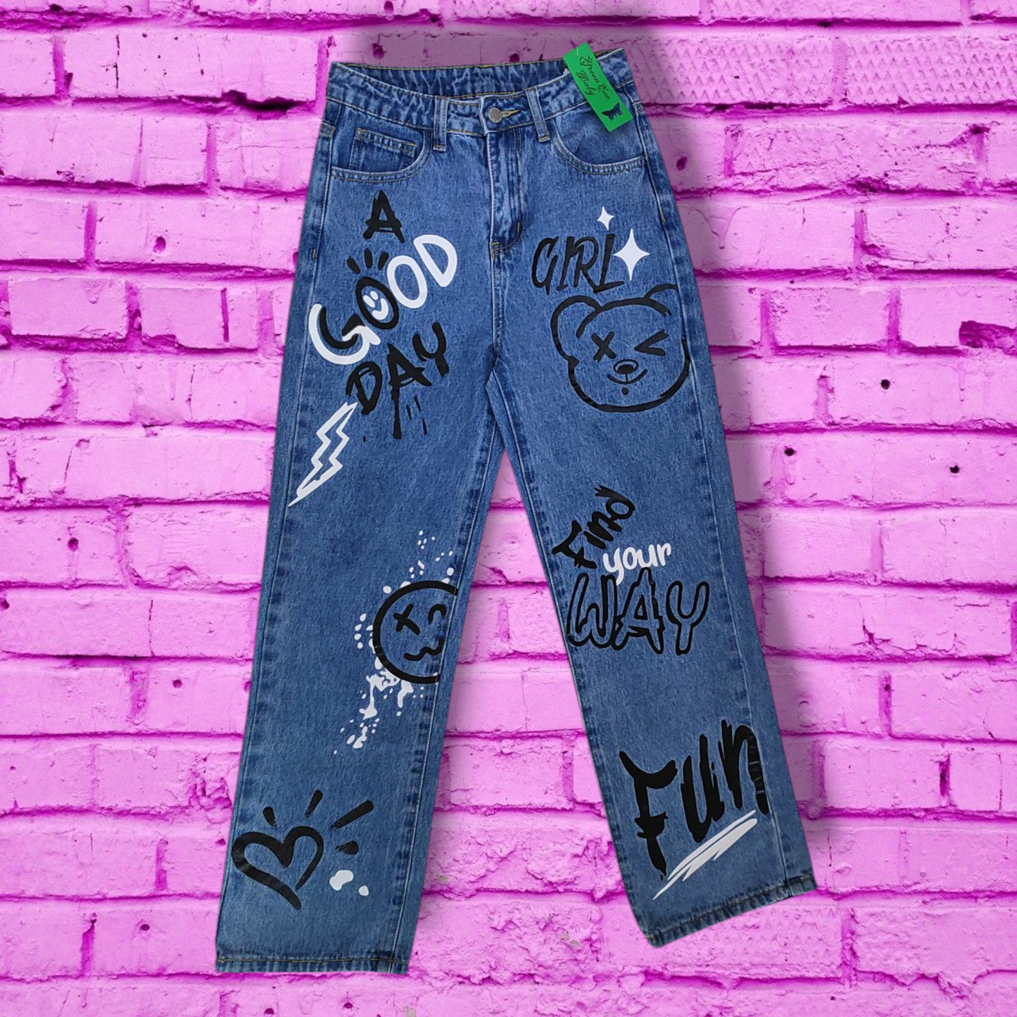 Cotton Denim Jeans - Shein