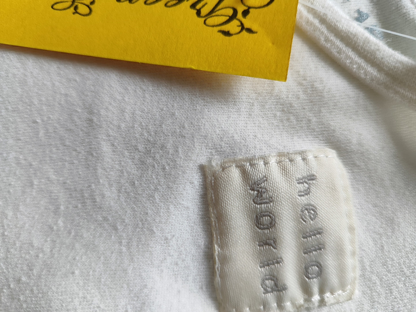 Baumwoll-T-Shirt „Hello World“ – Babyunterwäsche