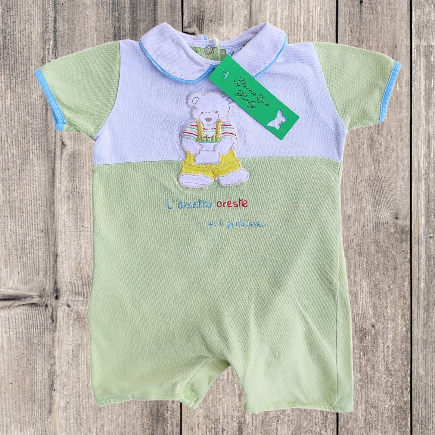 Short Sleeve Cotton Romper - Ellepi