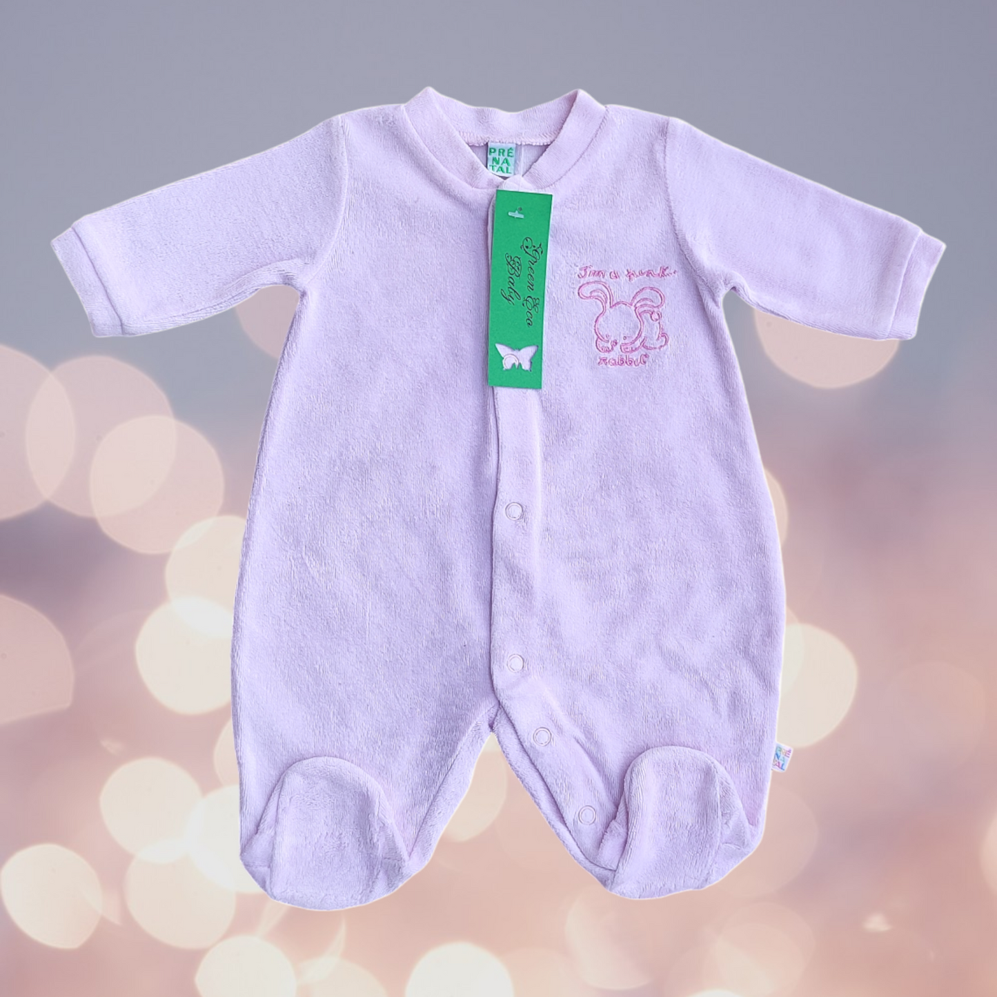 Tutina Intera Rosa in Ciniglia - Prenatal