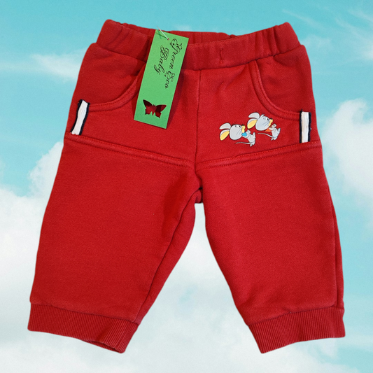 Pantaloni Tuta Rossi in Cotone - Hanna Barbera x Original Marines
