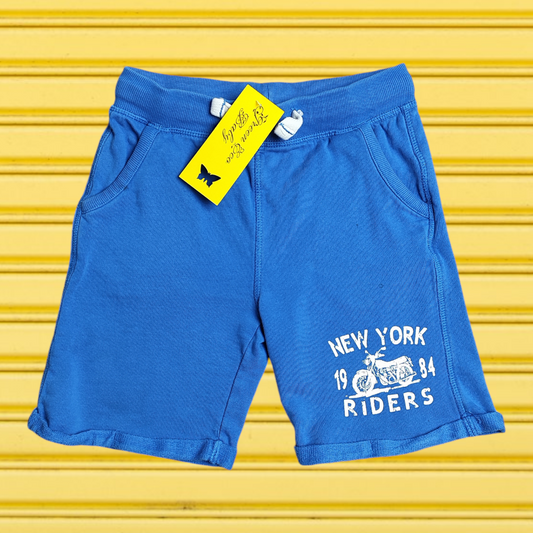blue cotton shorts - blukids