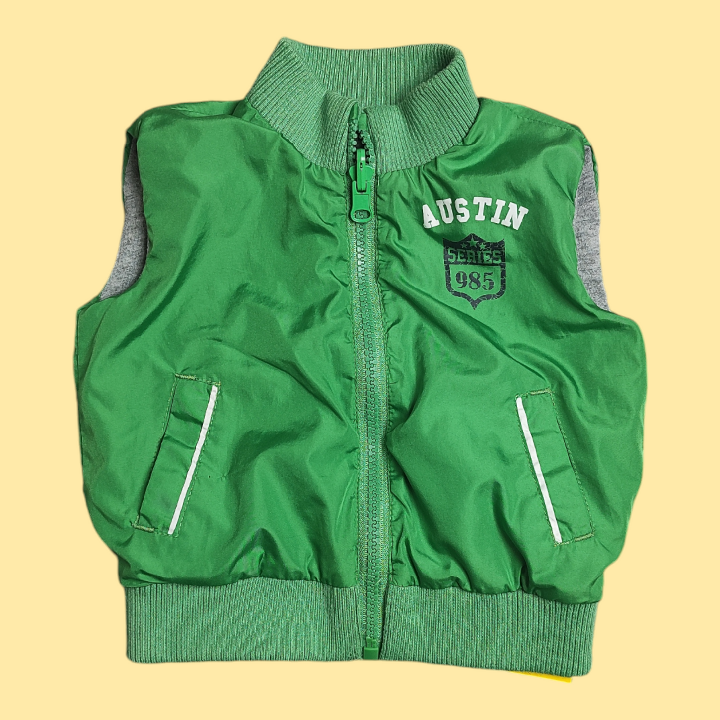 Double-sided polyester vest - Blue Kids