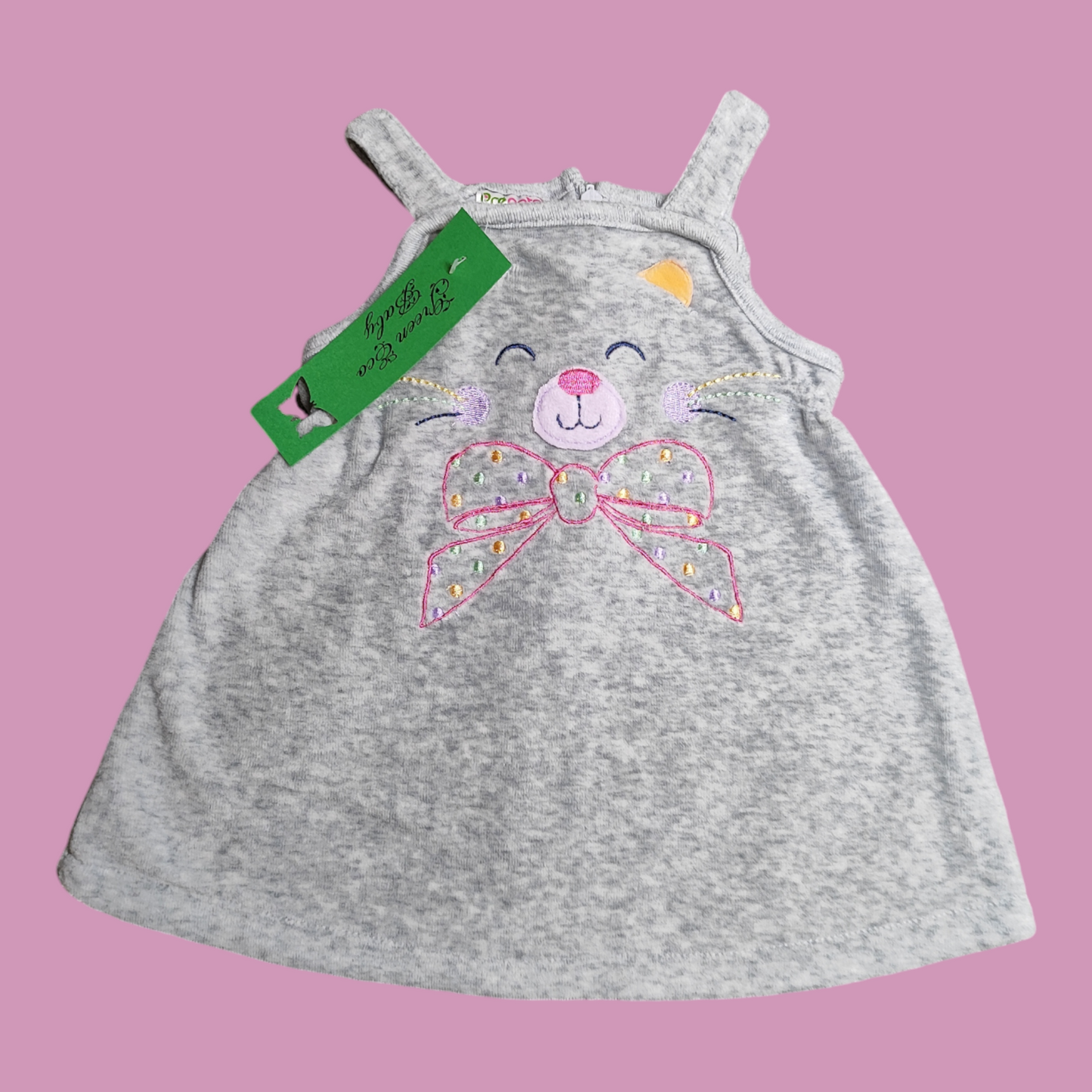 Graues Chenillekleid – Pränatal