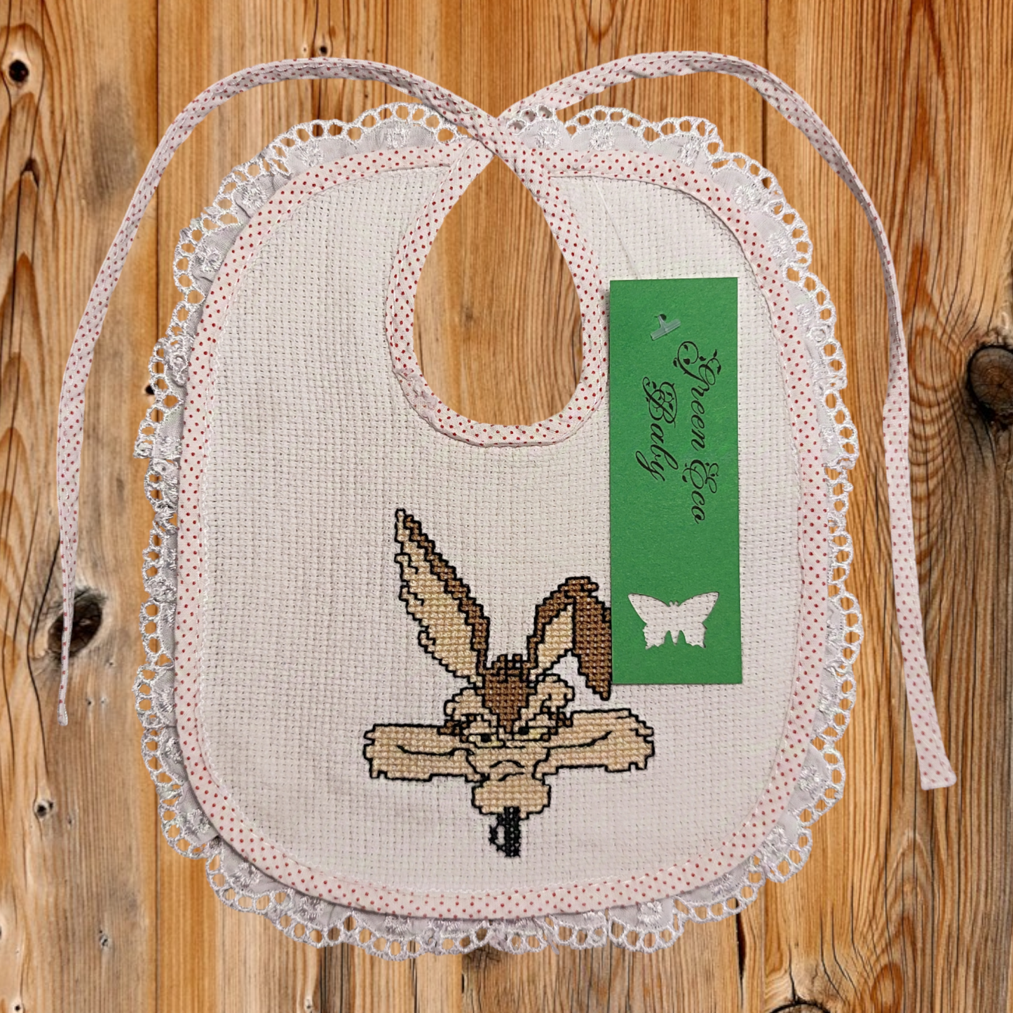 Bavaglino Ricamato a Mano - Willie Coyote