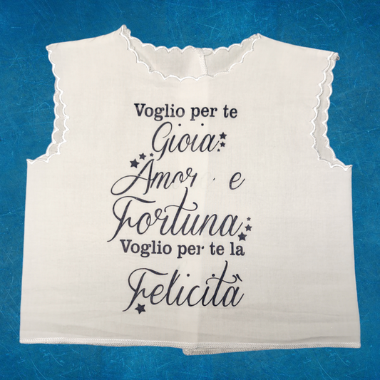 Tunica Battesimo Bambina - Bianca