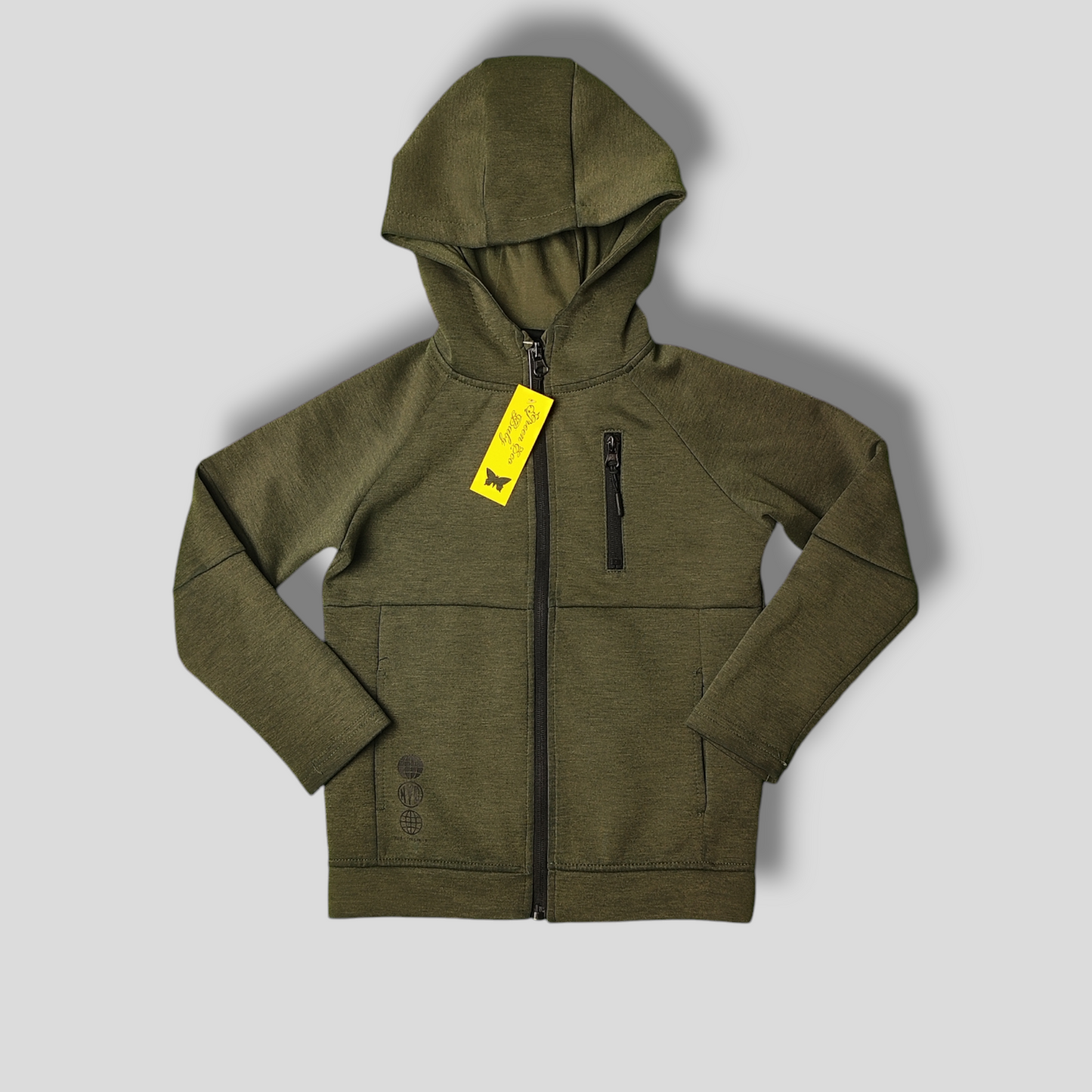 Felpa con Zip e Cappuccio