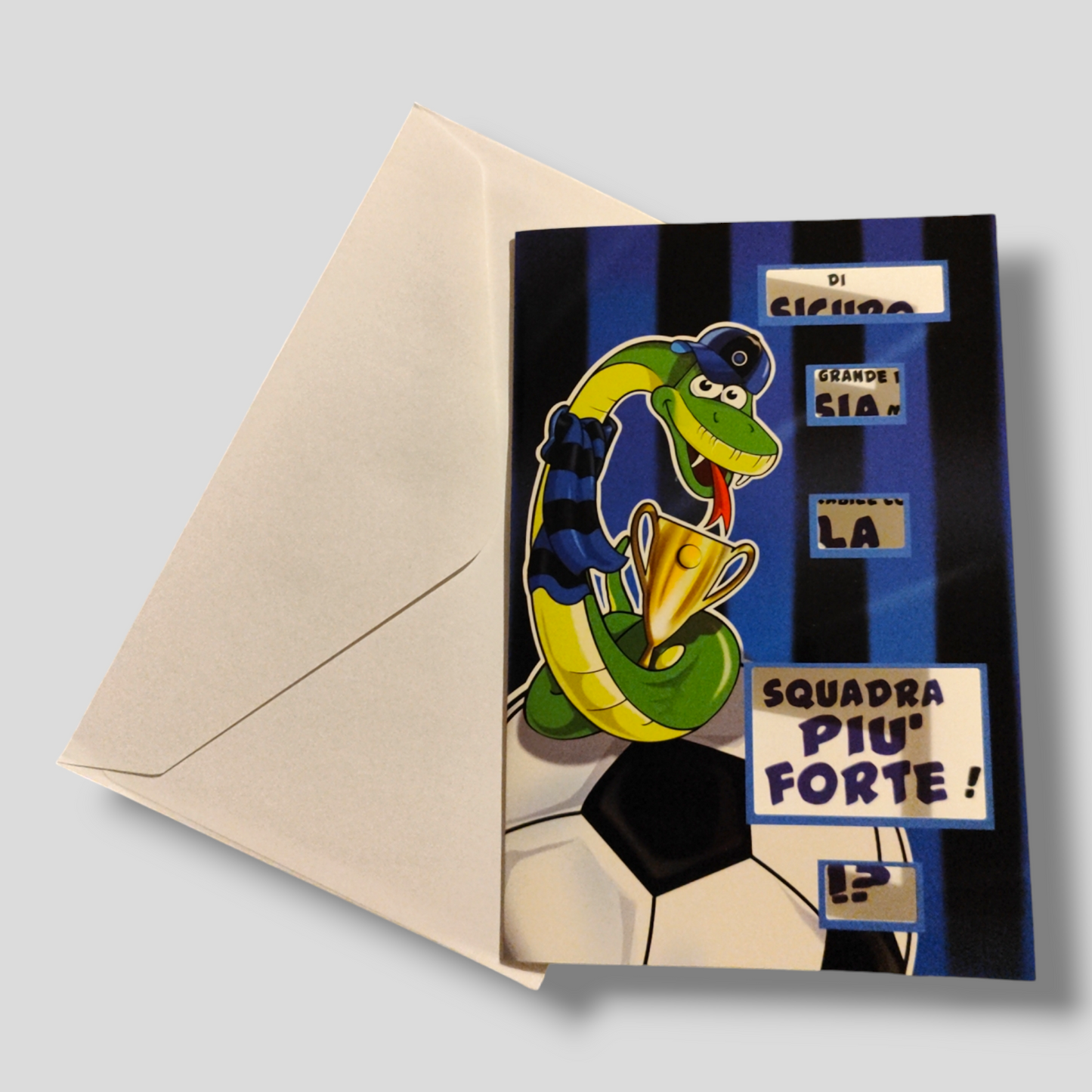 Biglietto di Auguri - Neroazzurro