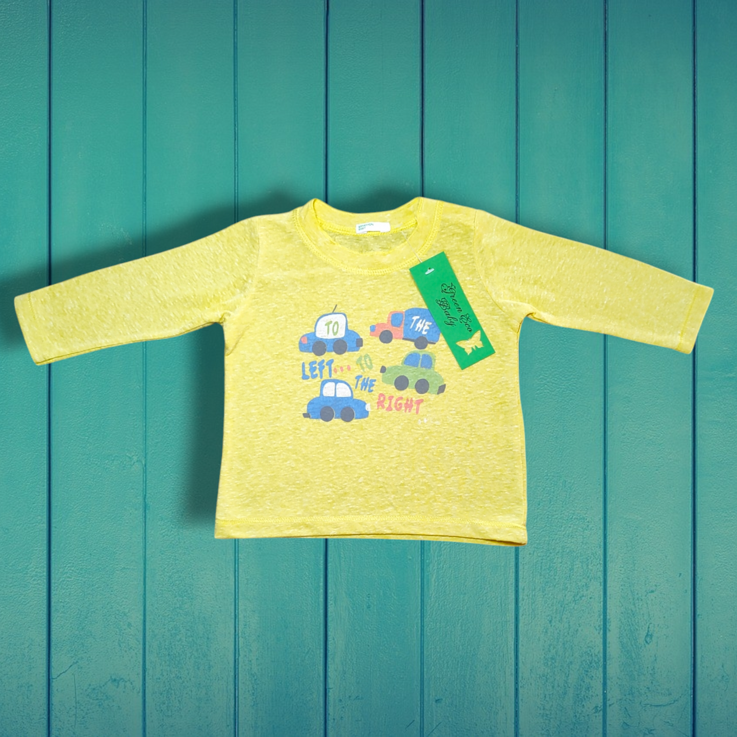 Long Sleeve Cotton Shirt - Benetton