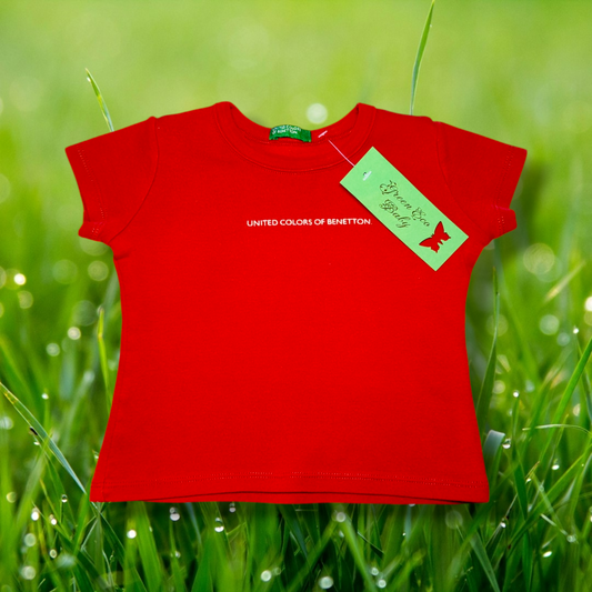 Maglietta Maniche Corte in Cotone - Benetton