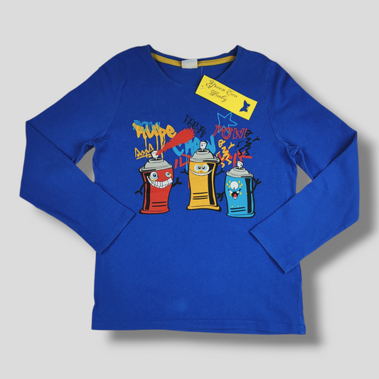 Maglietta a Maniche Lunghe in Cotone - Kids
