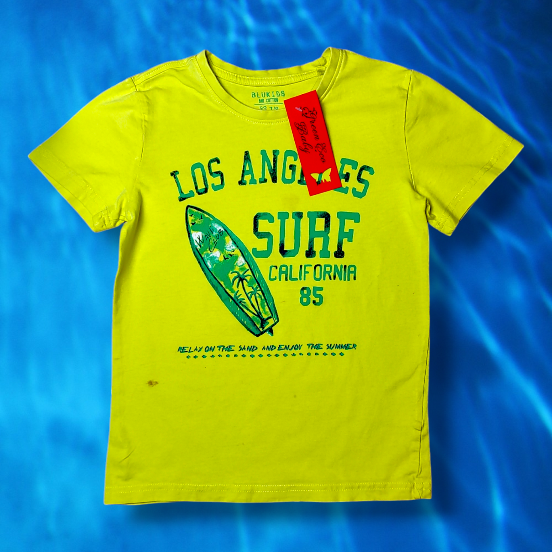 Short Sleeve T-Shirt Blue Kids – Green Eco Baby