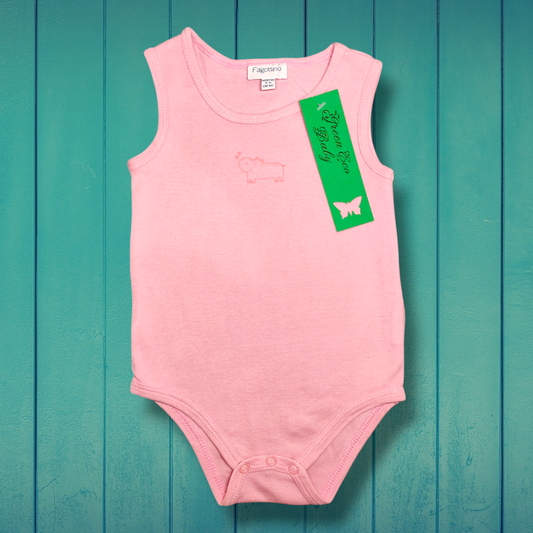 Cotton Sleeveless Bodysuit - Fagottino