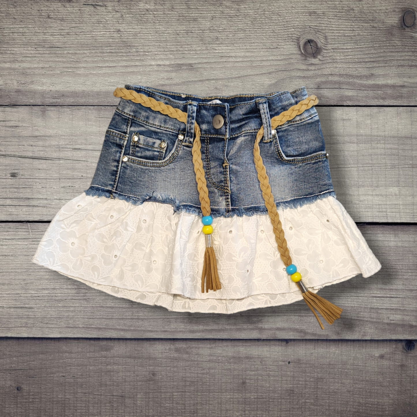 Cotton denim skirt - Y Clu