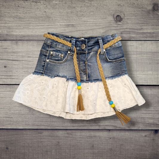 Cotton denim skirt - Y Clu